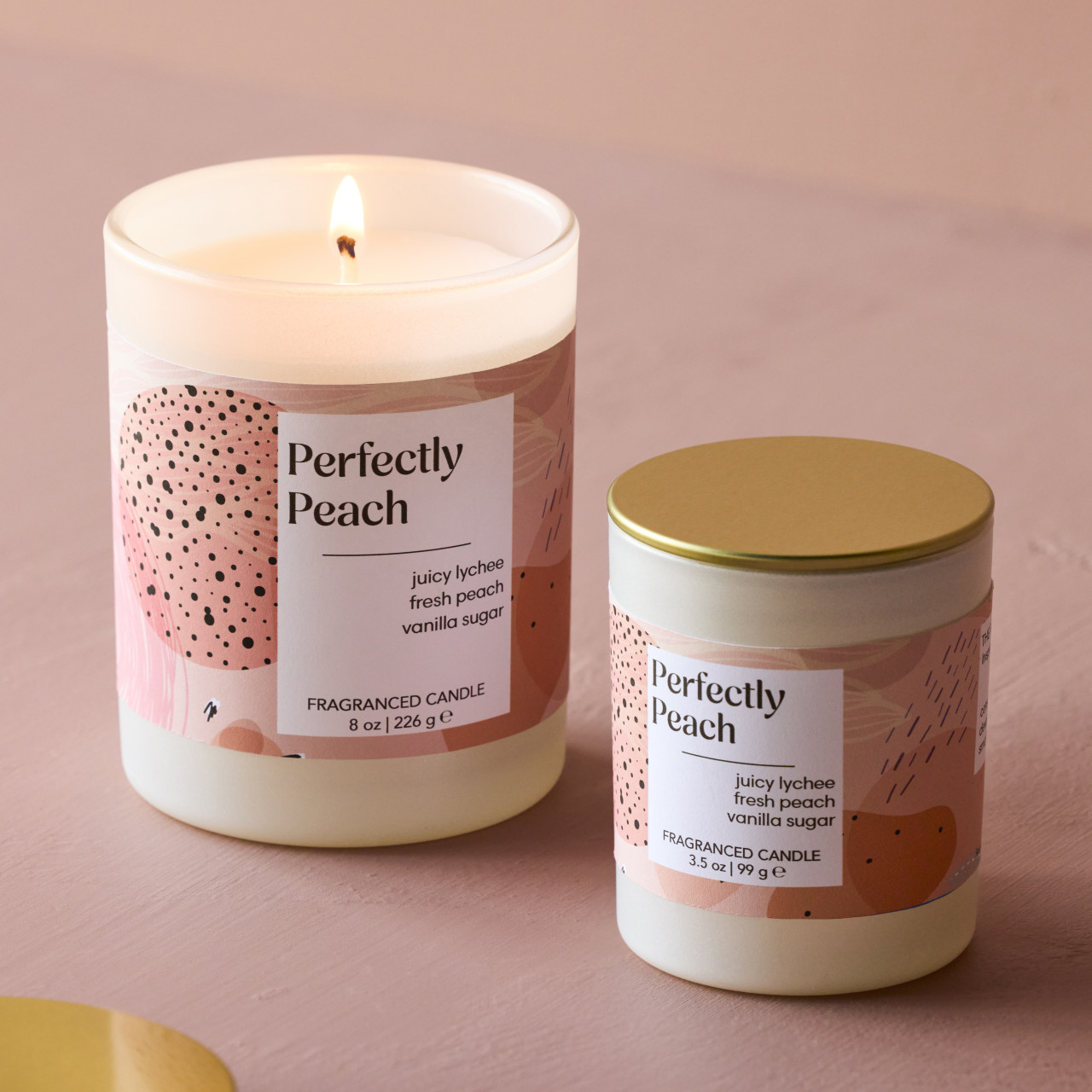 Palette Collection - Perfectly Peach - 8 oz Candle thumbnail