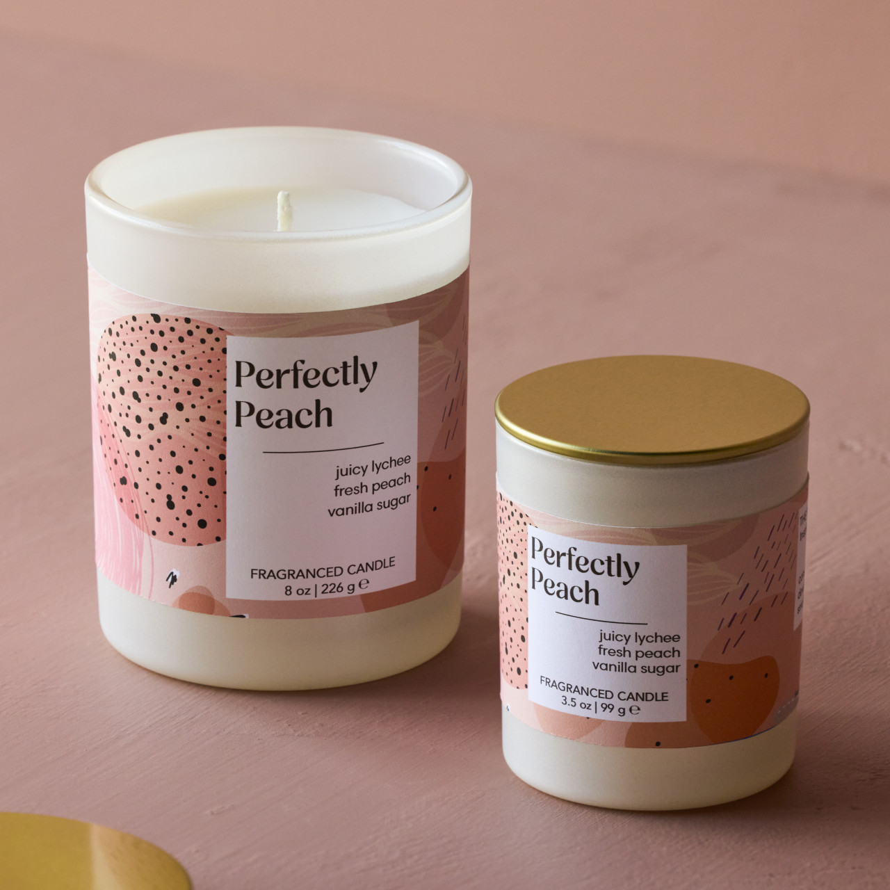 Palette Collection - Perfectly Peach - 8 oz Candle thumbnail