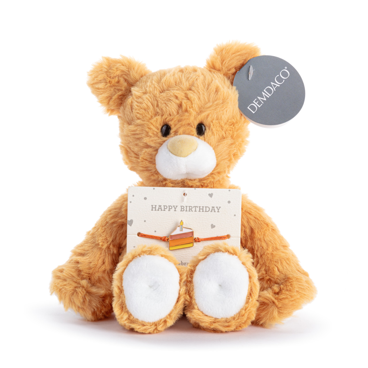 Happy Birthday Orange Bear - 8in thumbnail