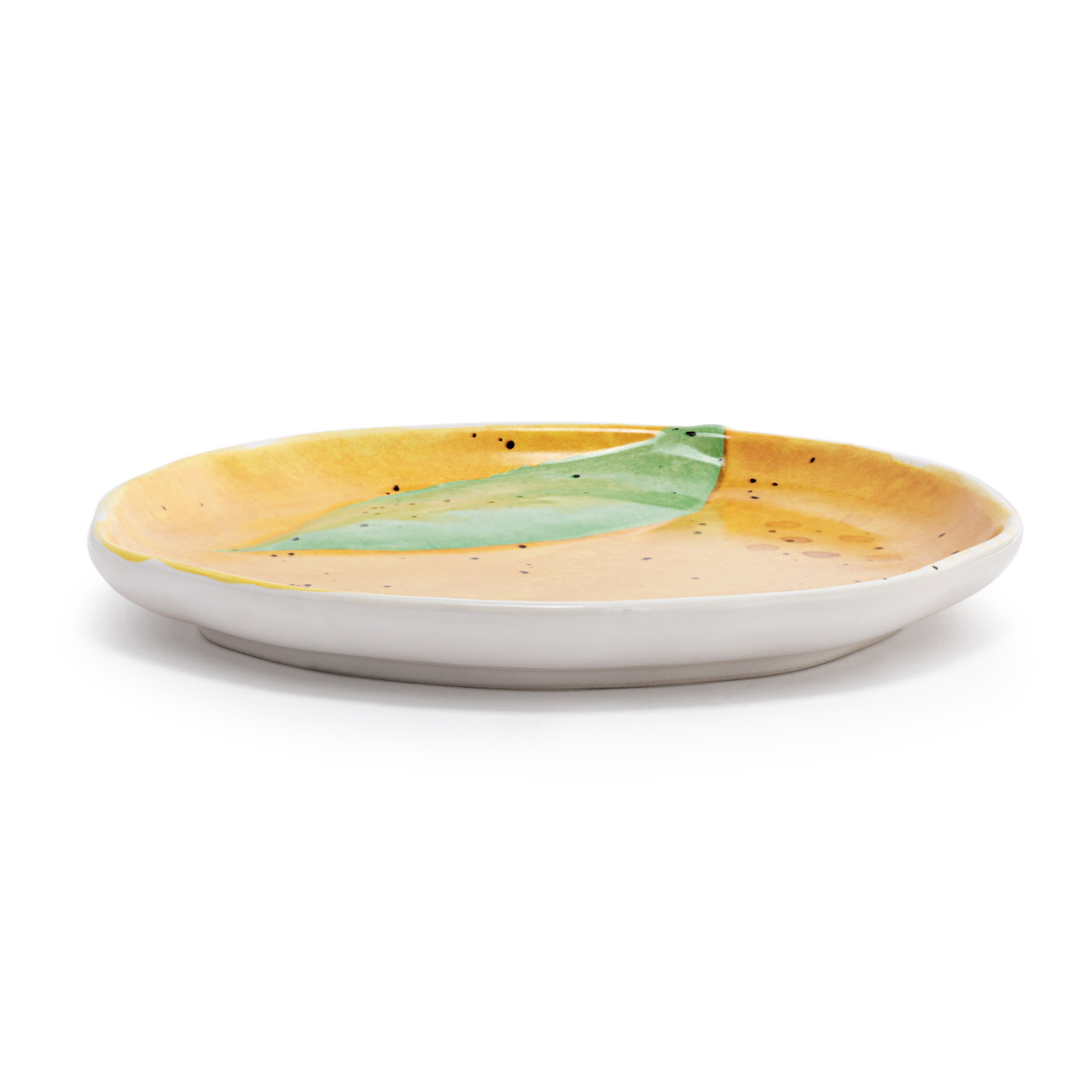 Orange Shaped Ceramic Plate - 8in thumbnail