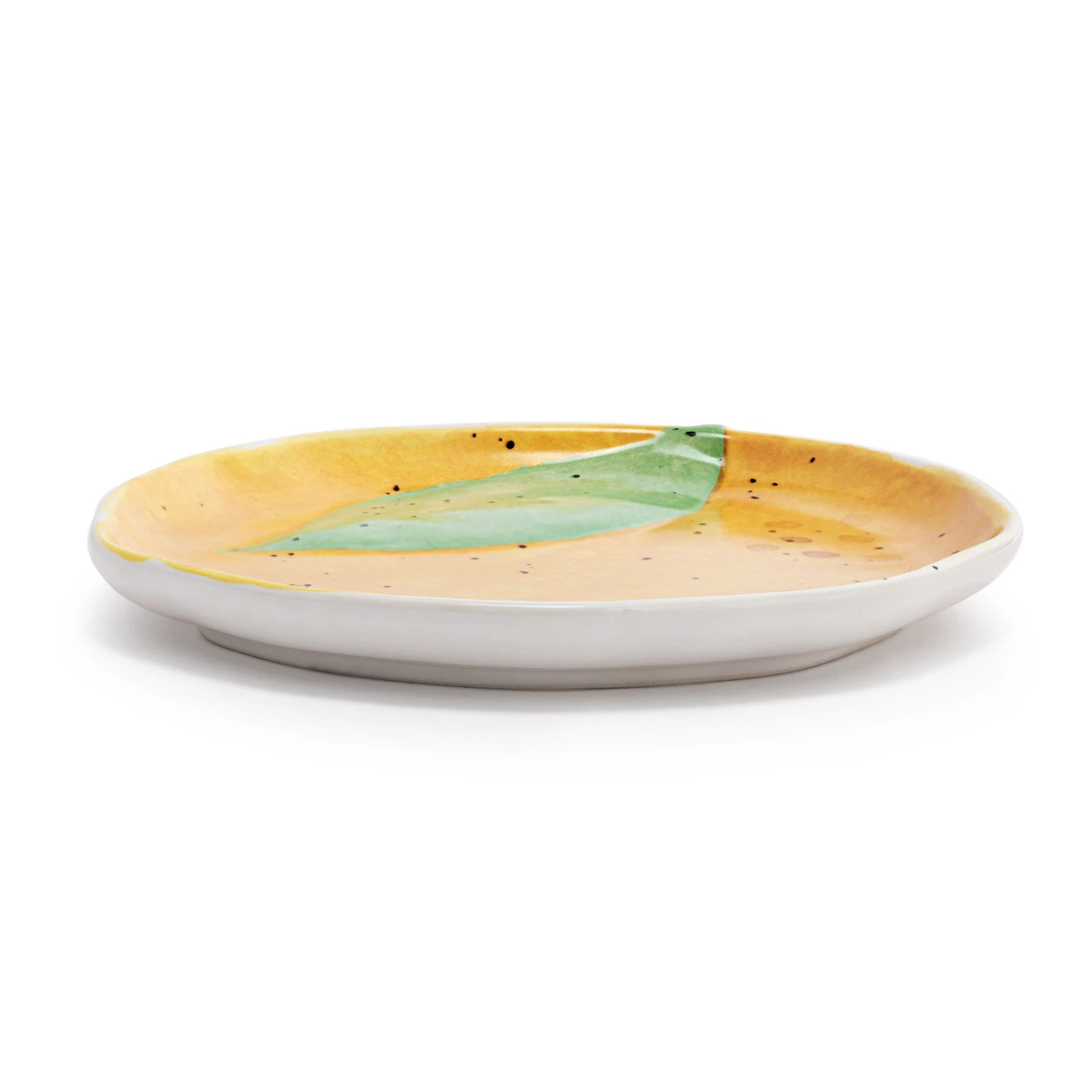 Orange Shaped Ceramic Plate - 8in thumbnail