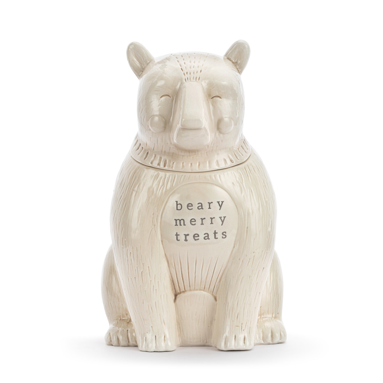Beary Merry Treats Polar Bear Ceramic Cookie Jar thumbnail