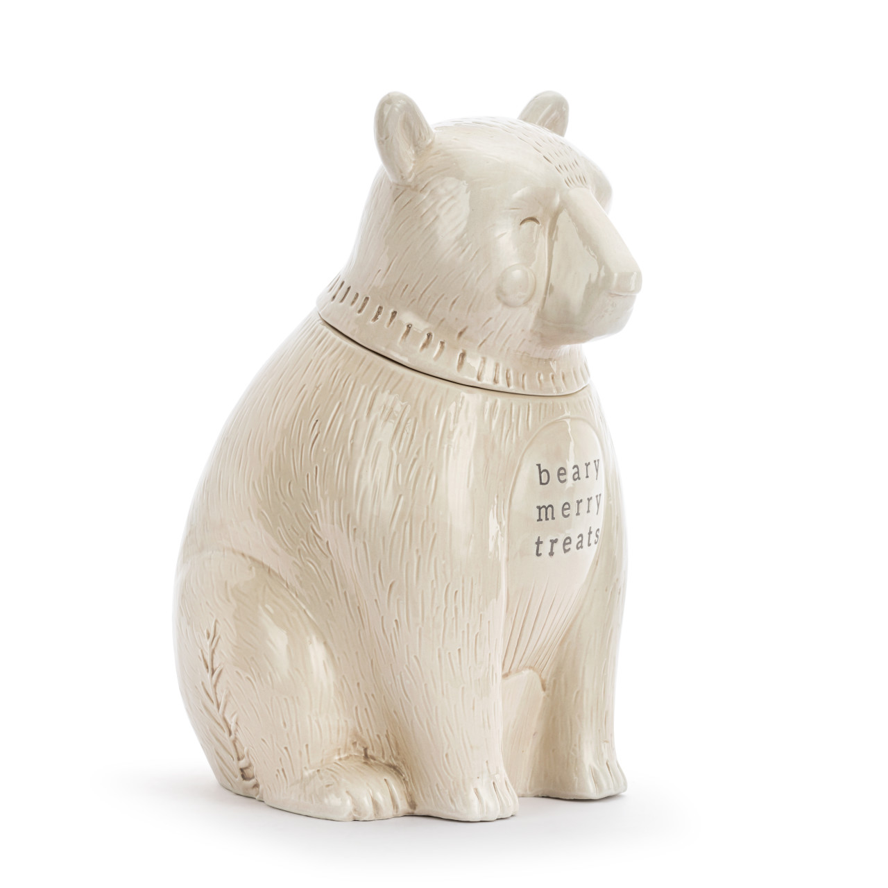 Beary Merry Treats Polar Bear Ceramic Cookie Jar thumbnail