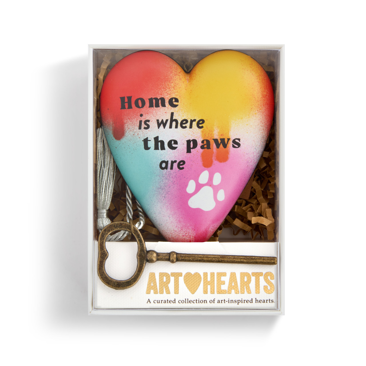 Home is Where the Paws Are Art Heart - 3.5in thumbnail