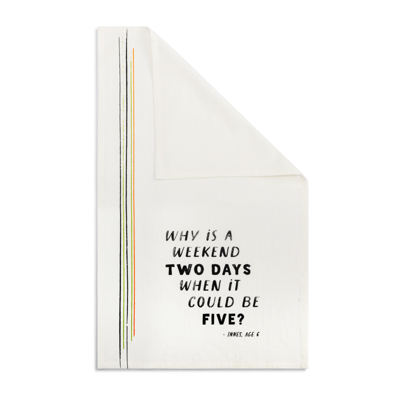 Live From Snack Time 5 Day Weekend Flour Sack Towel - 17x28in thumbnail