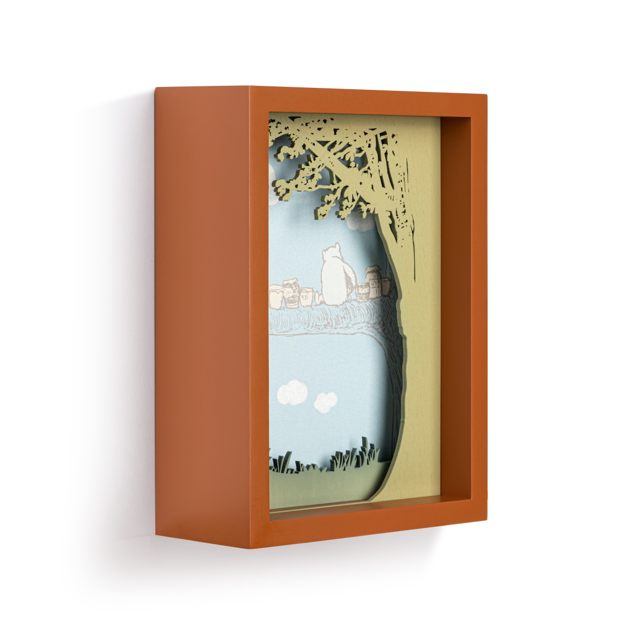 Winnie-the-Pooh Honey Pots Shadow Box Frame - 6x8in thumbnail