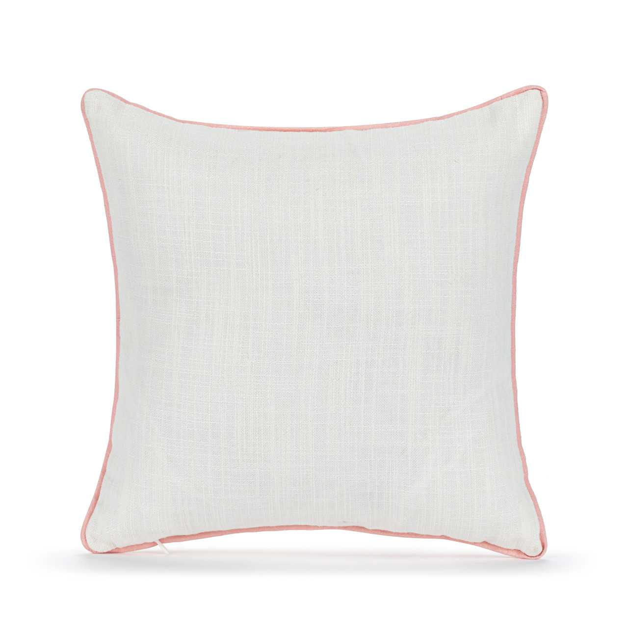 Coral Birds with Floral Accent Pillow - 15in thumbnail