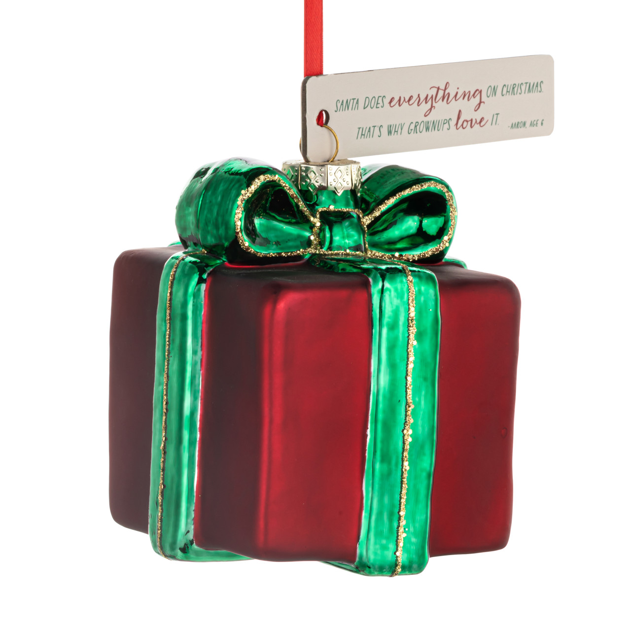 Live From Snack Time Santa Does Everything Ornament - 5in thumbnail