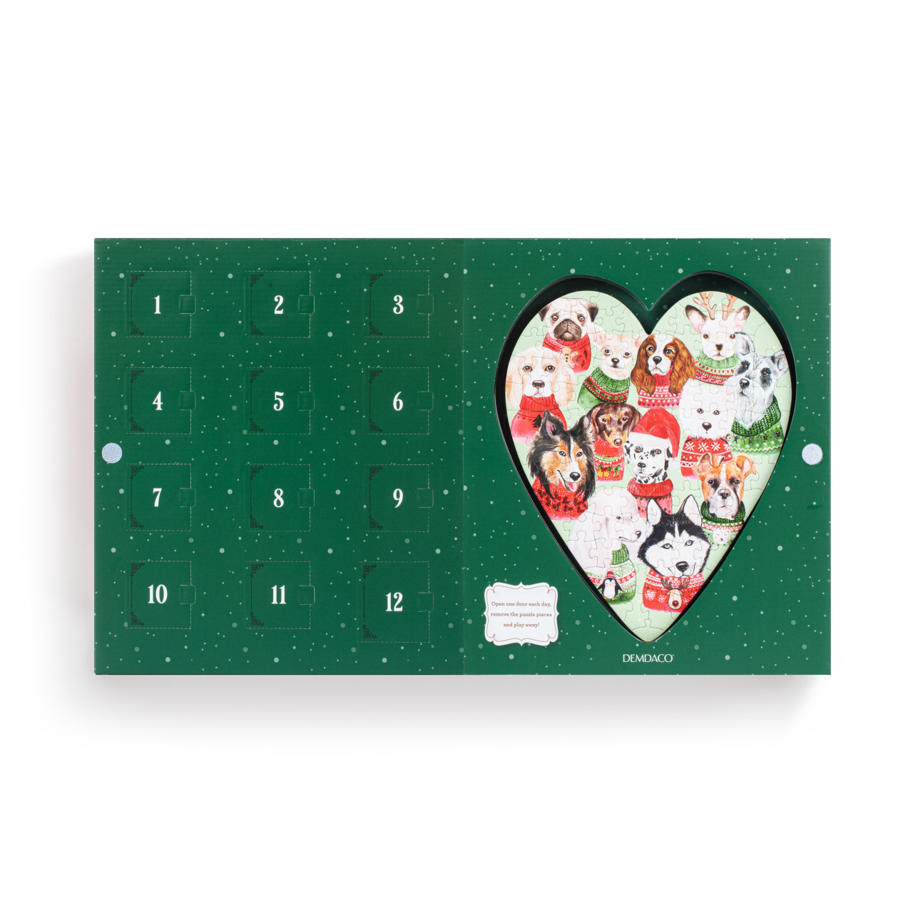 Dogs Holiday Sweater 12 Day Countdown Puzzle - 11.5x13in thumbnail