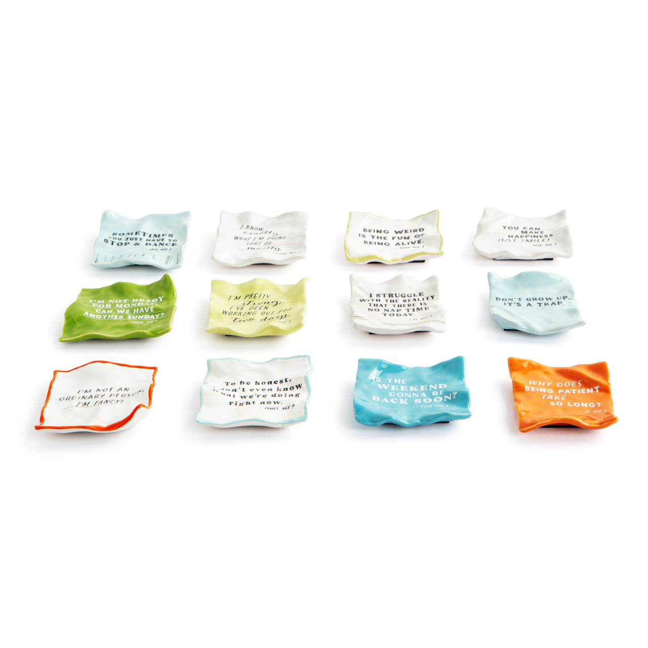 Live From Snack Time Notepaper Quote Ceramic Magnets - 12 Assorted thumbnail