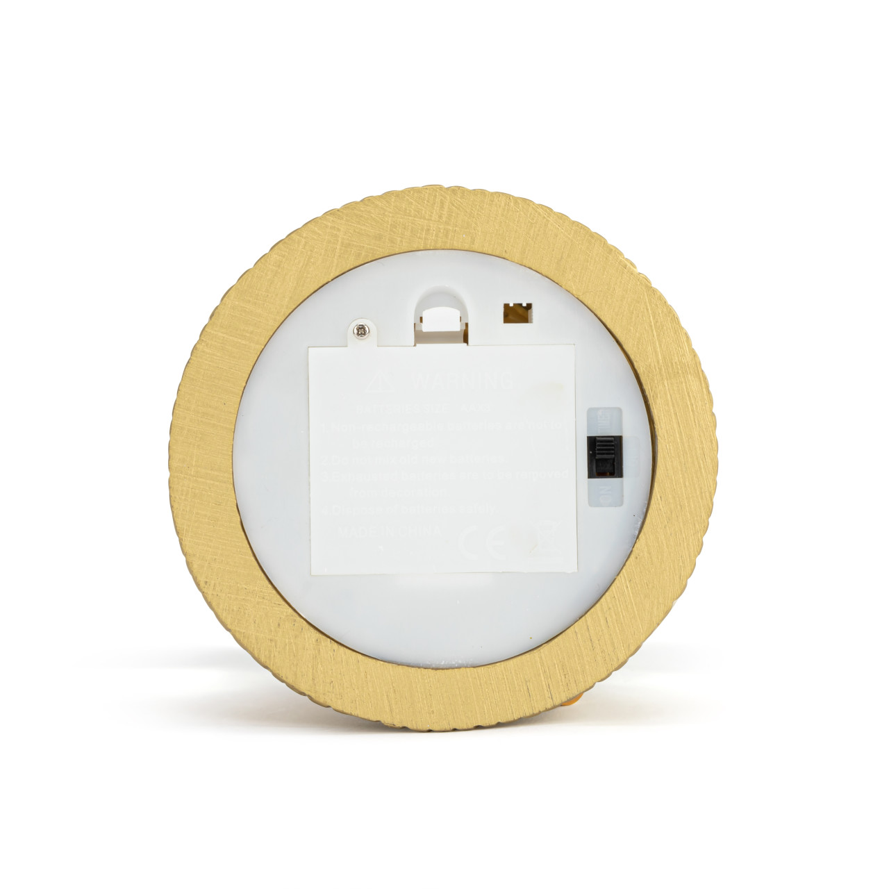 Snowman with Heart Lit Gold Snow Globe - 4.5x6in thumbnail