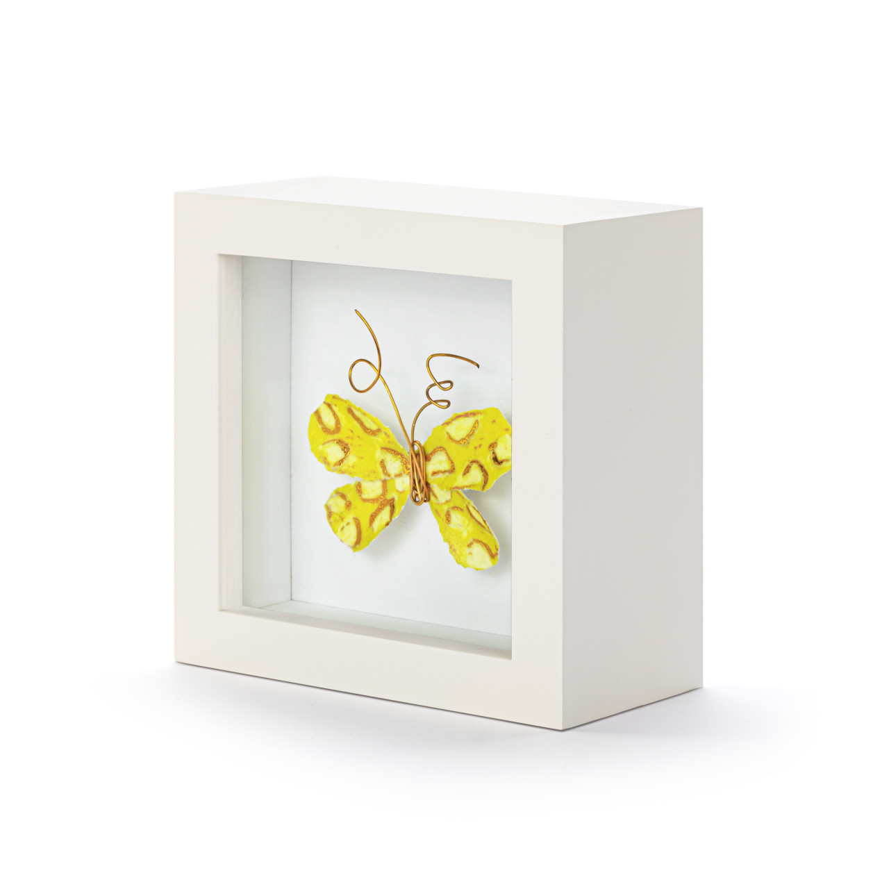 Always My Sunshine Yellow Butterfly Shadow Box - 4in thumbnail