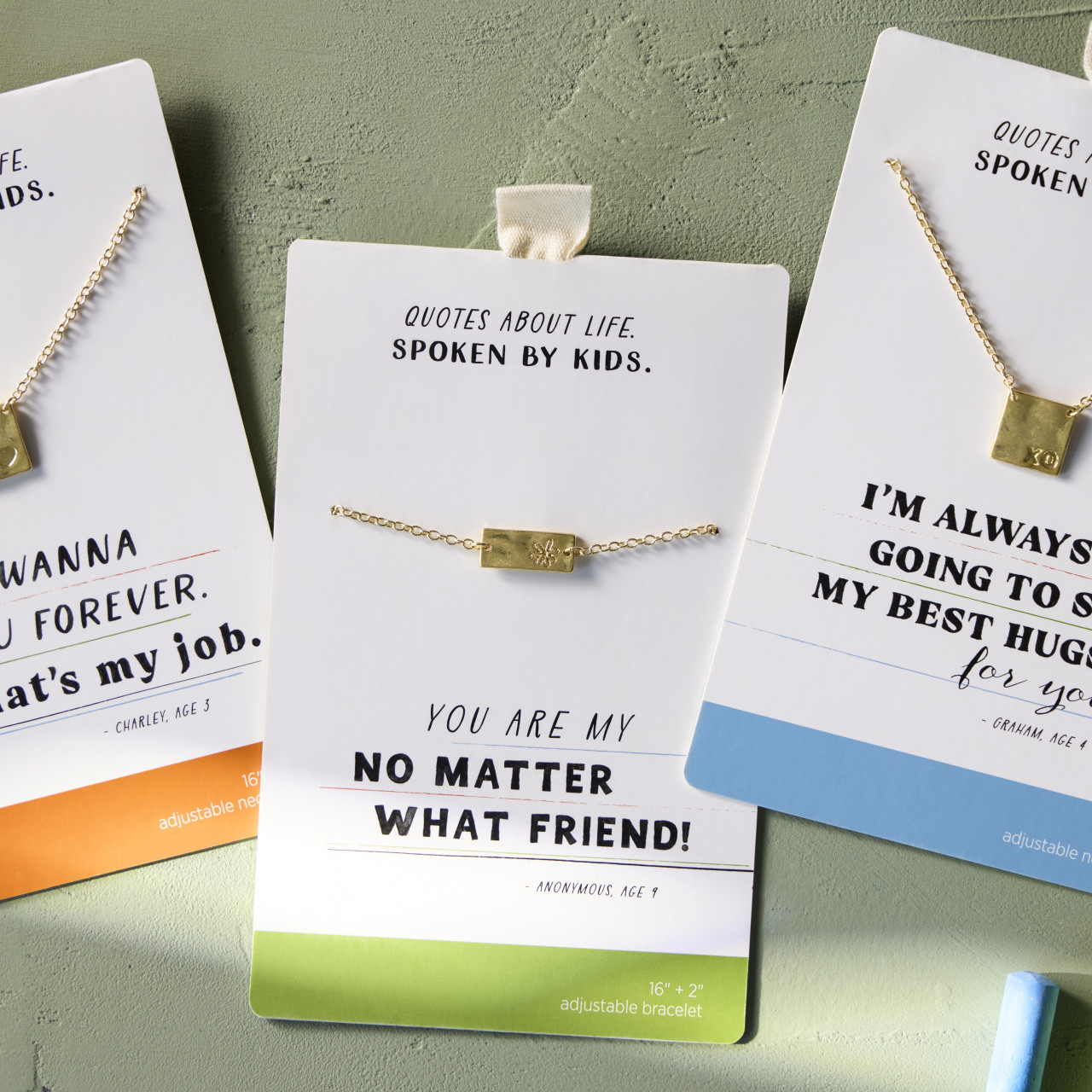 Heart Charm Gold Necklace 16in thumbnail