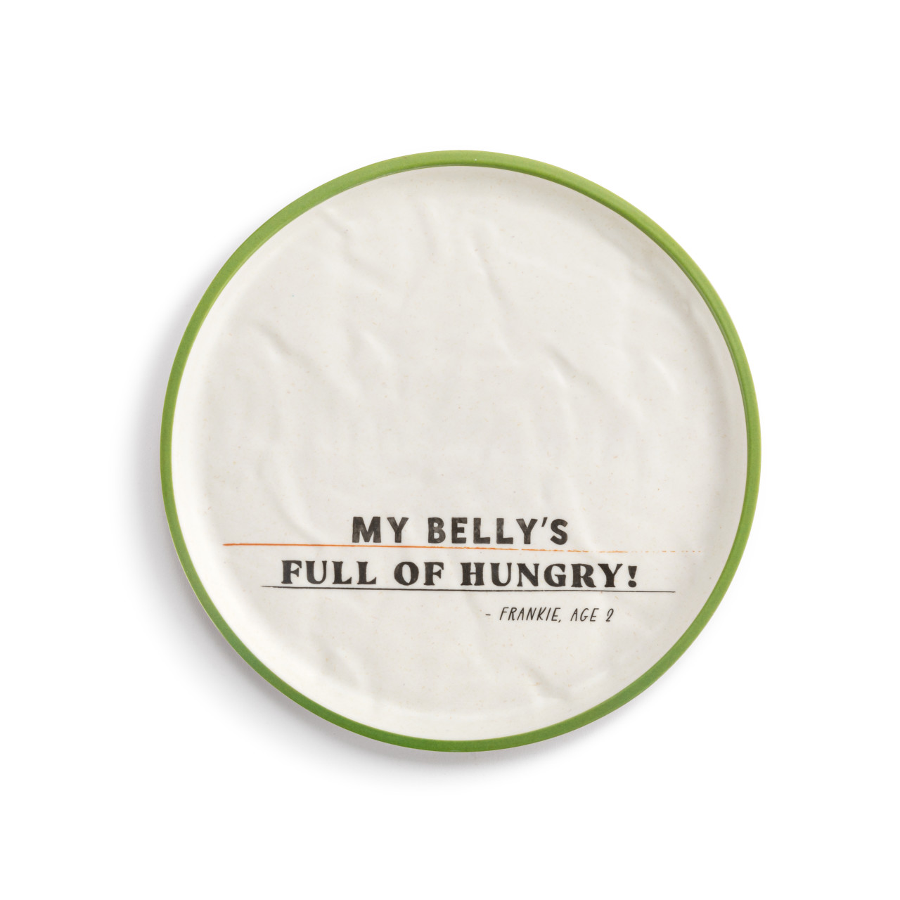Live From Snack Time Belly Full of Hungry Melamine Plate - 8in thumbnail