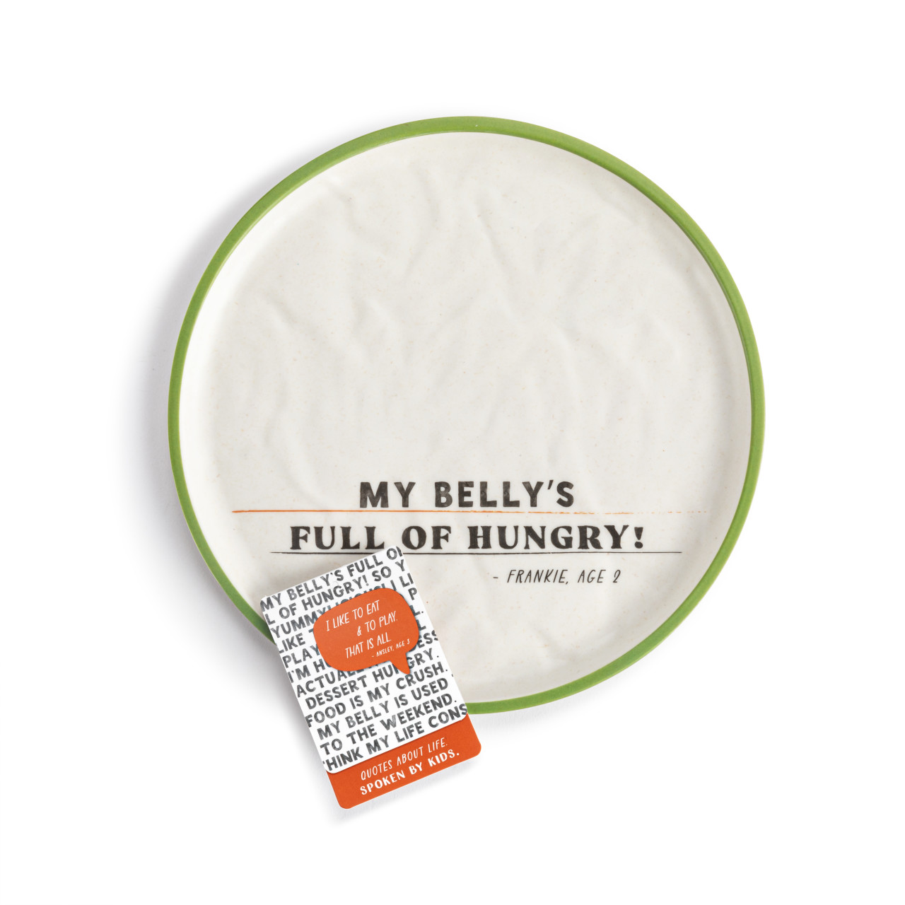 Live From Snack Time Belly Full of Hungry Melamine Plate - 8in thumbnail