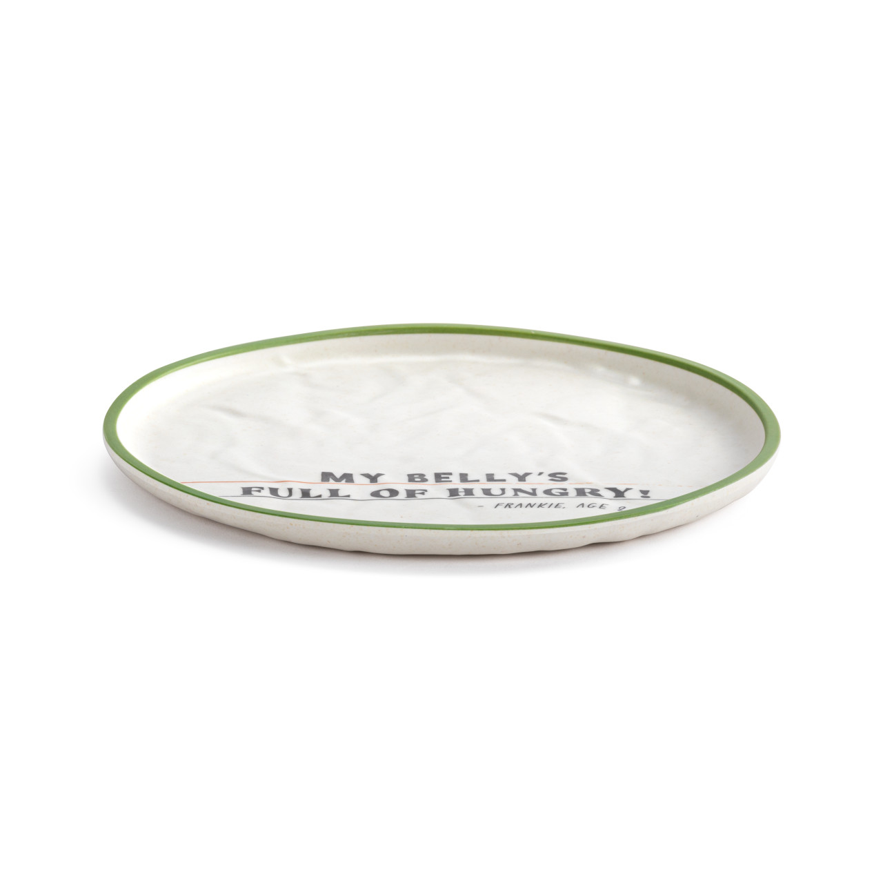Live From Snack Time Belly Full of Hungry Melamine Plate - 8in thumbnail