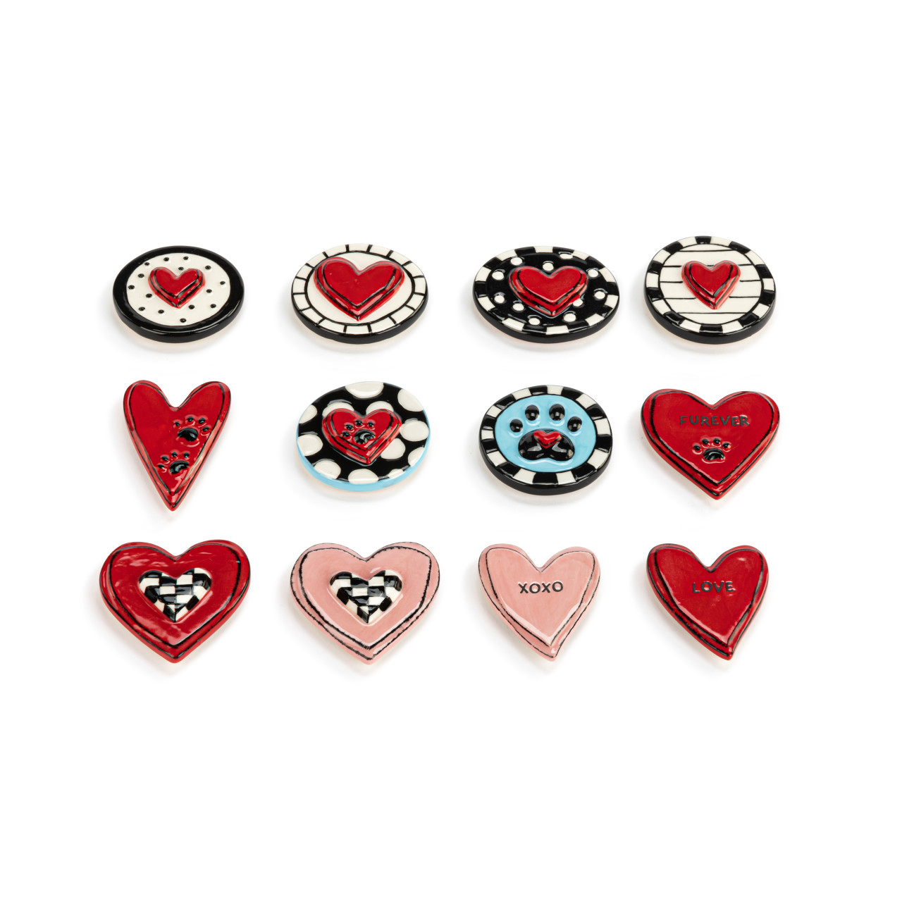 Heartful Home Ceramic Magnets - 12 Assorted thumbnail