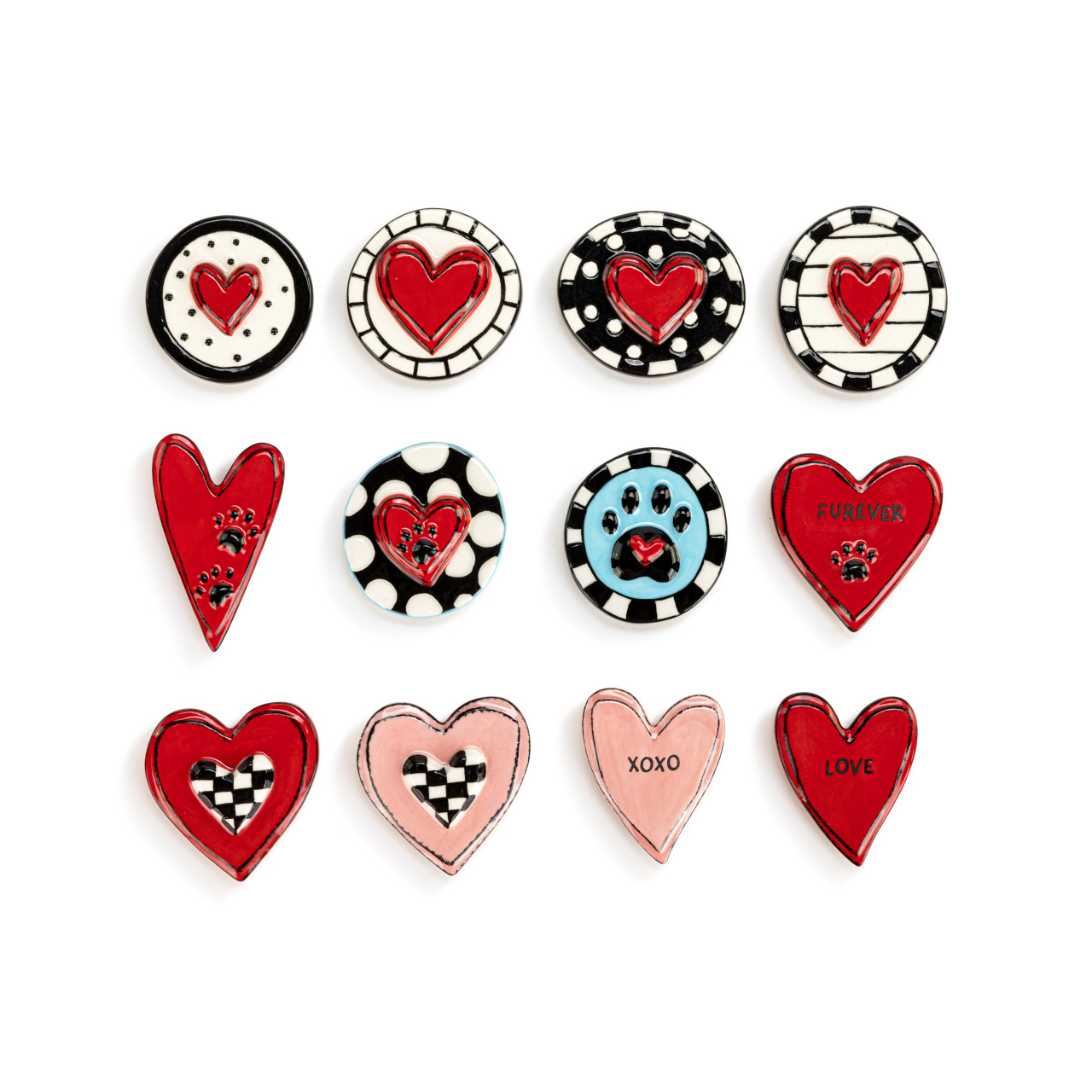 Heartful Home Ceramic Magnets - 12 Assorted thumbnail