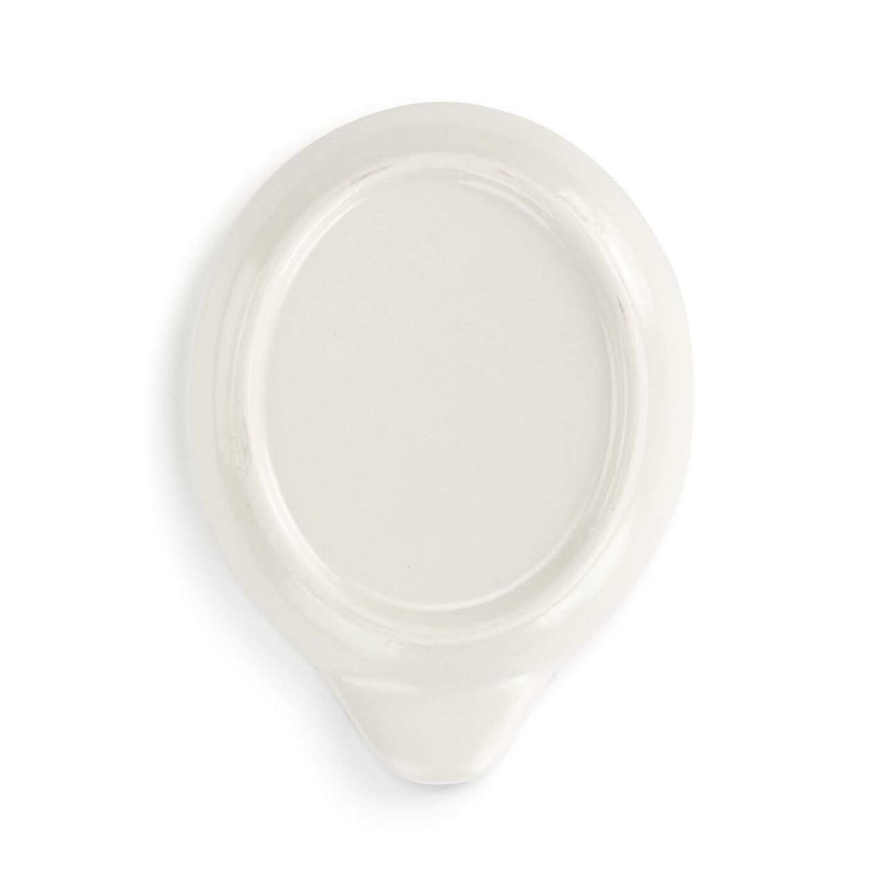 Blue and White Micro Dot Ceramic Hand Painted Spoon Rest - 4.5x6in thumbnail