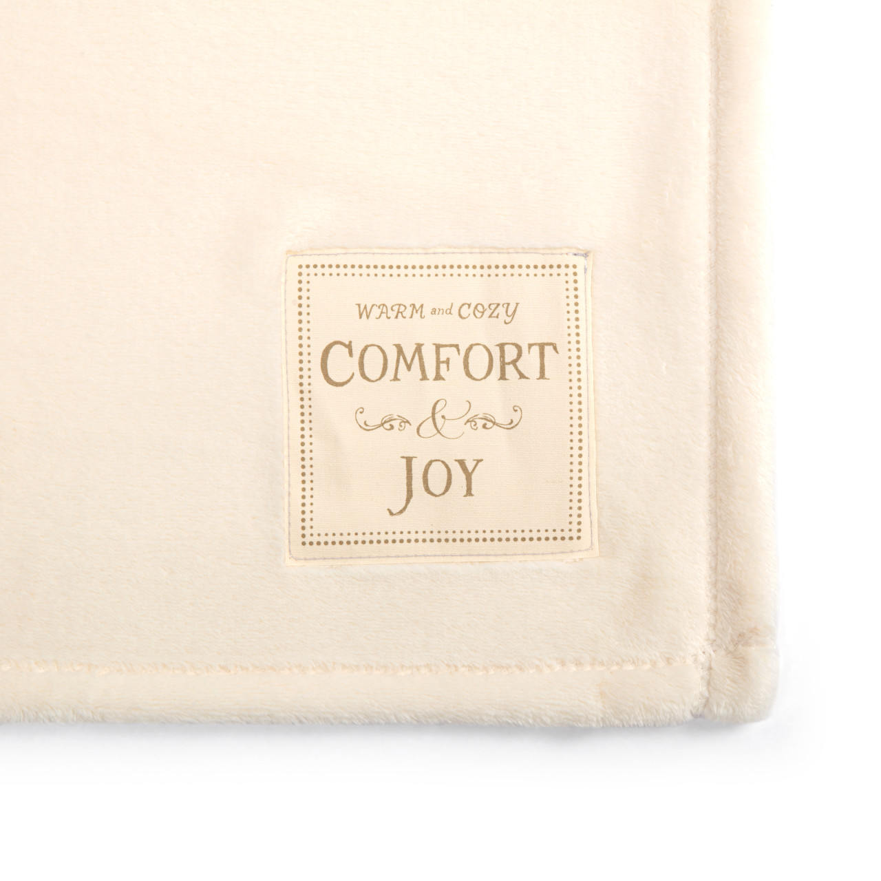 Comfort and Joy Cream Throw Blanket - 50x60in thumbnail