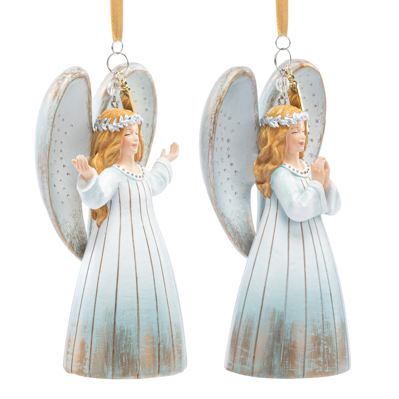 Guardian Angel Joy & Hope Ornaments 2 Assorted - 3x6in thumbnail