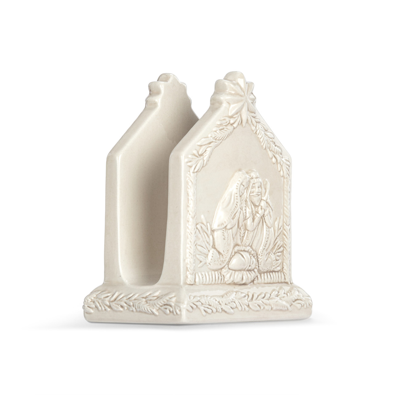 Holy Family Sculpted Cream Napkin Holder - 4x5in thumbnail