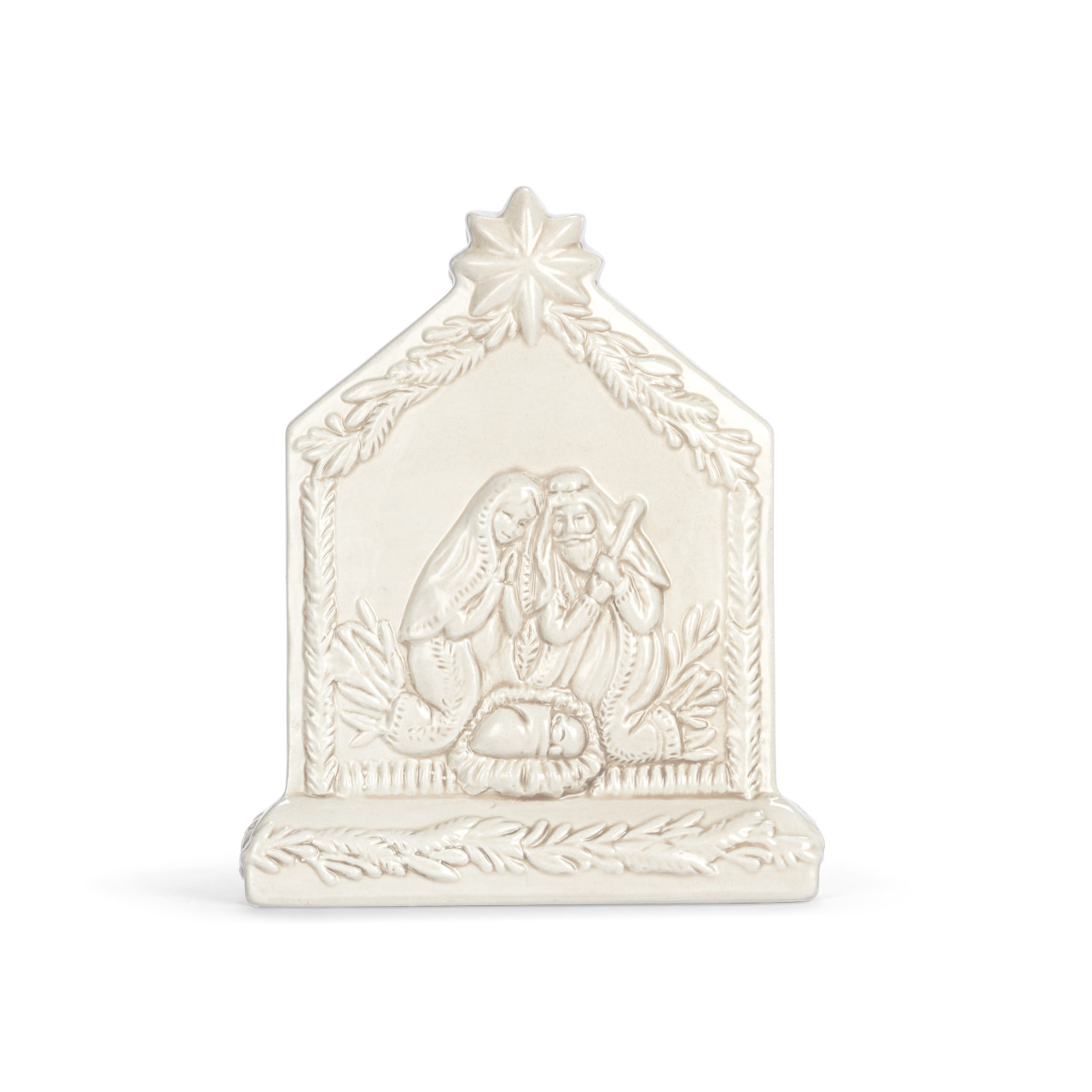 Holy Family Sculpted Cream Napkin Holder - 4x5in thumbnail