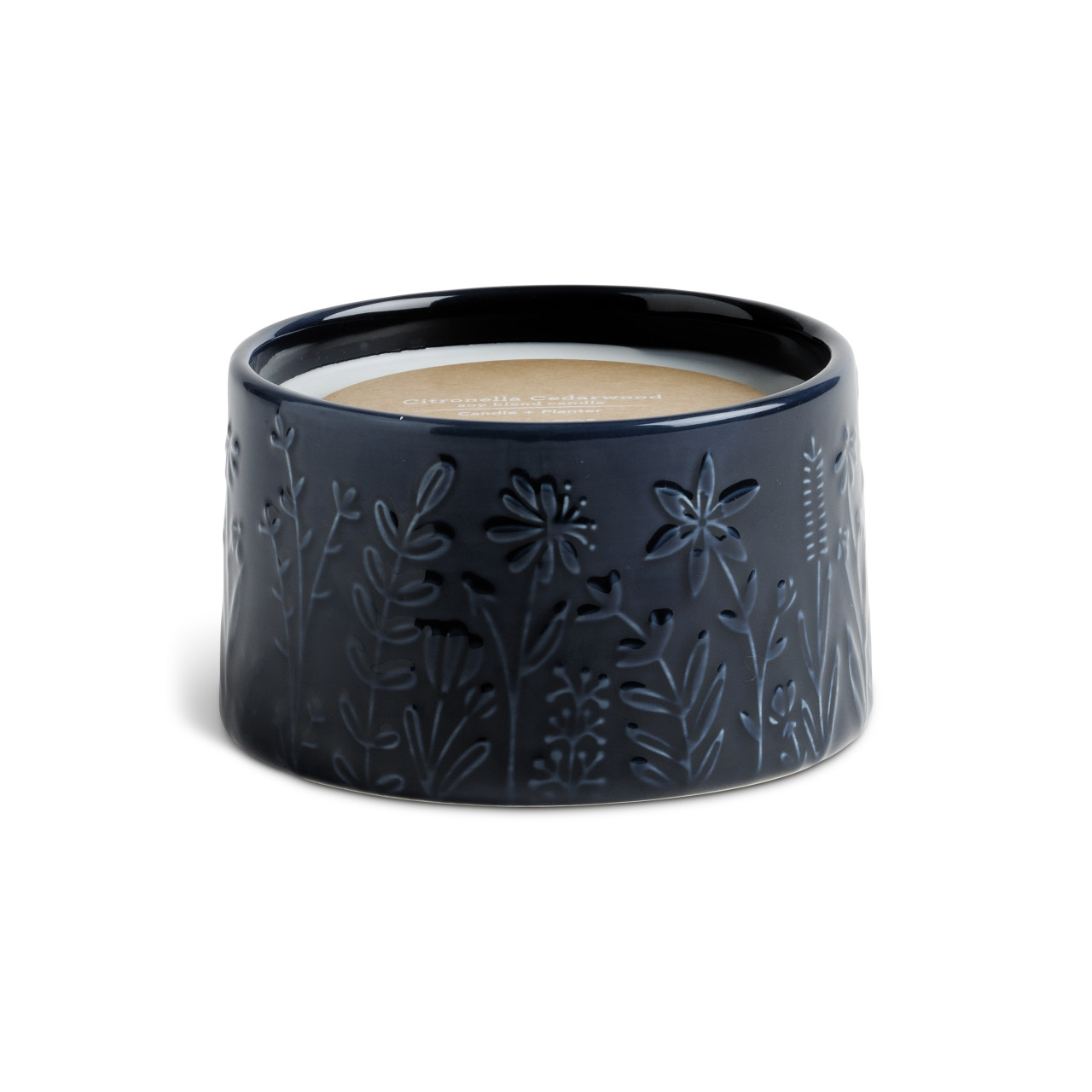 Navy Botanical Citronella Cedarwood Candle - 15oz thumbnail