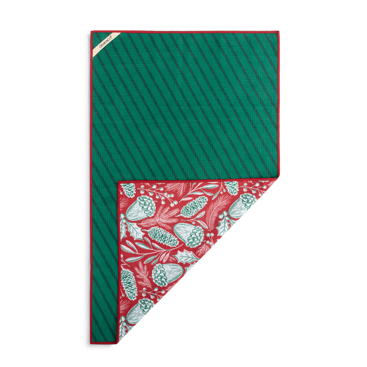 Red Pinecone Absorbent Double Sided Towel - 18x30in thumbnail