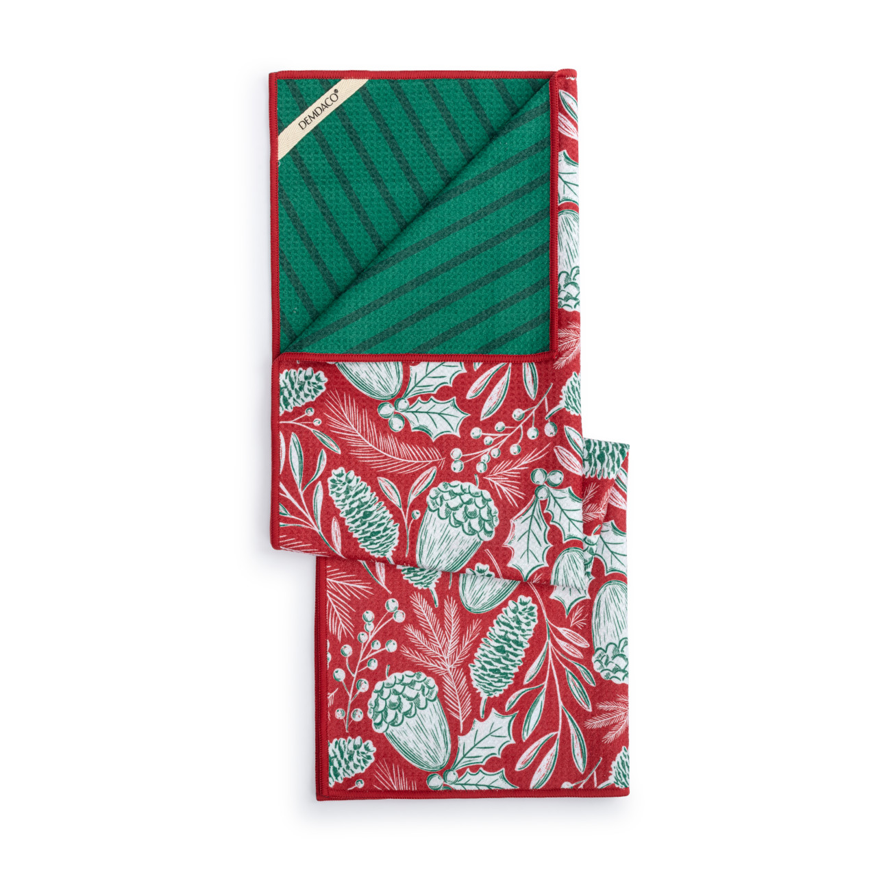 Red Pinecone Absorbent Double Sided Towel - 18x30in thumbnail