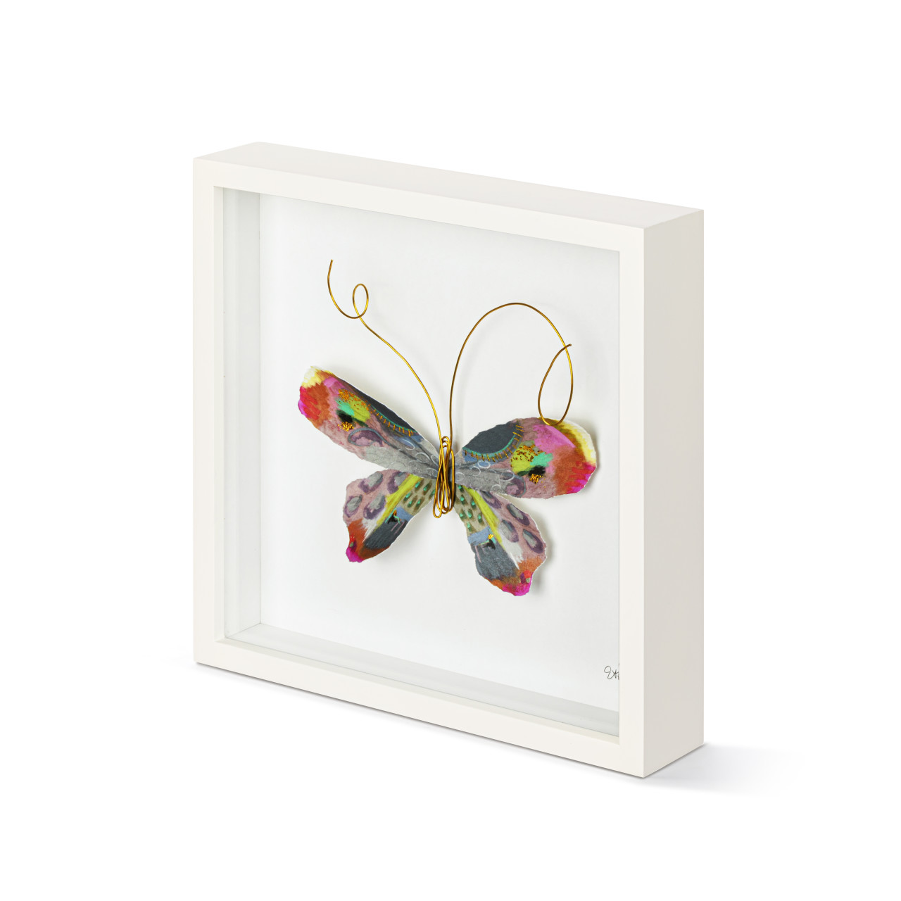 Multi Butterfly Wall Art - 10"sq thumbnail