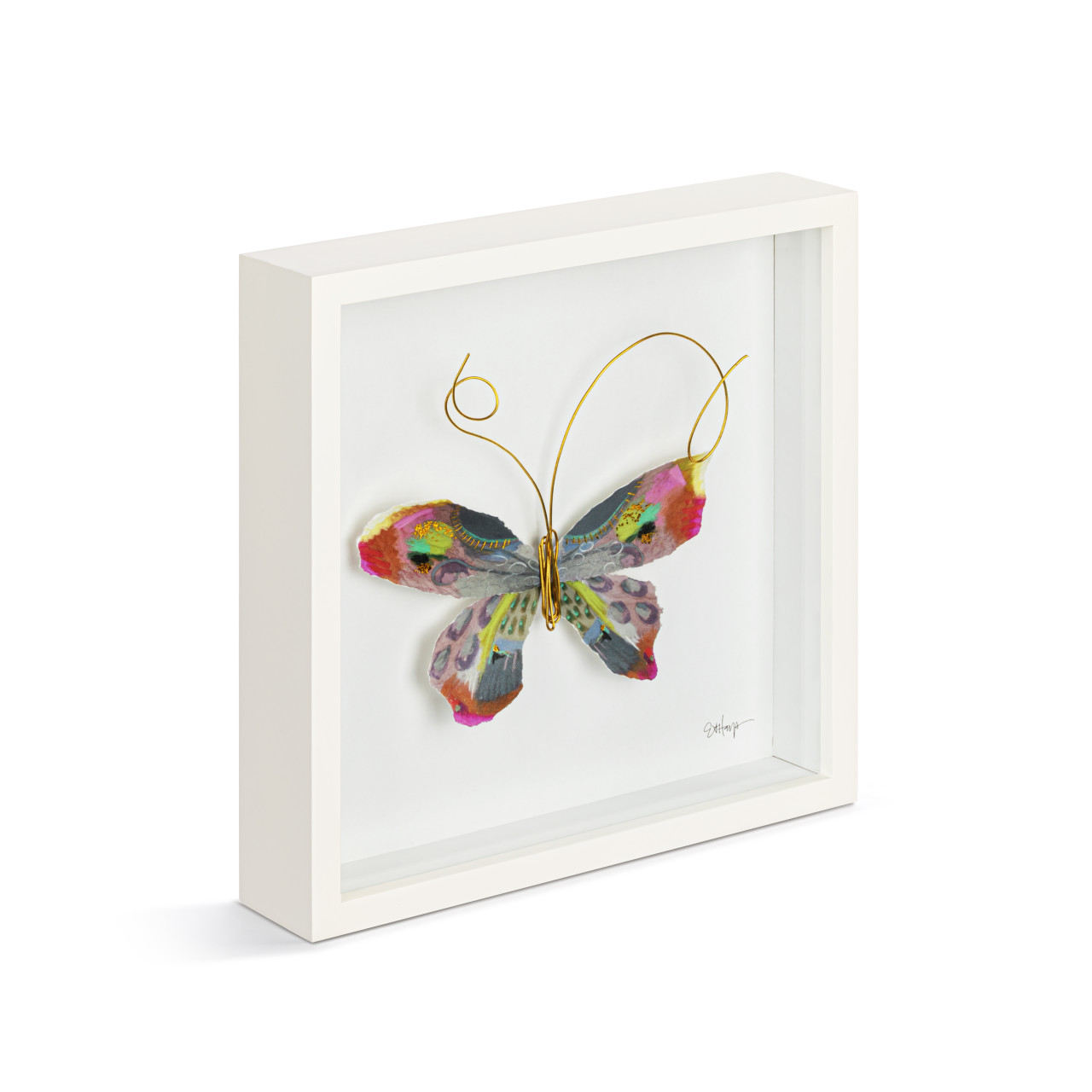 Multi Butterfly Wall Art - 10"sq thumbnail