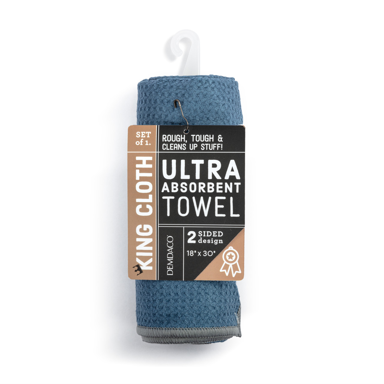 Men's Blue Absorbent Double Sided Towel Man Myth Legend - 18x30in thumbnail