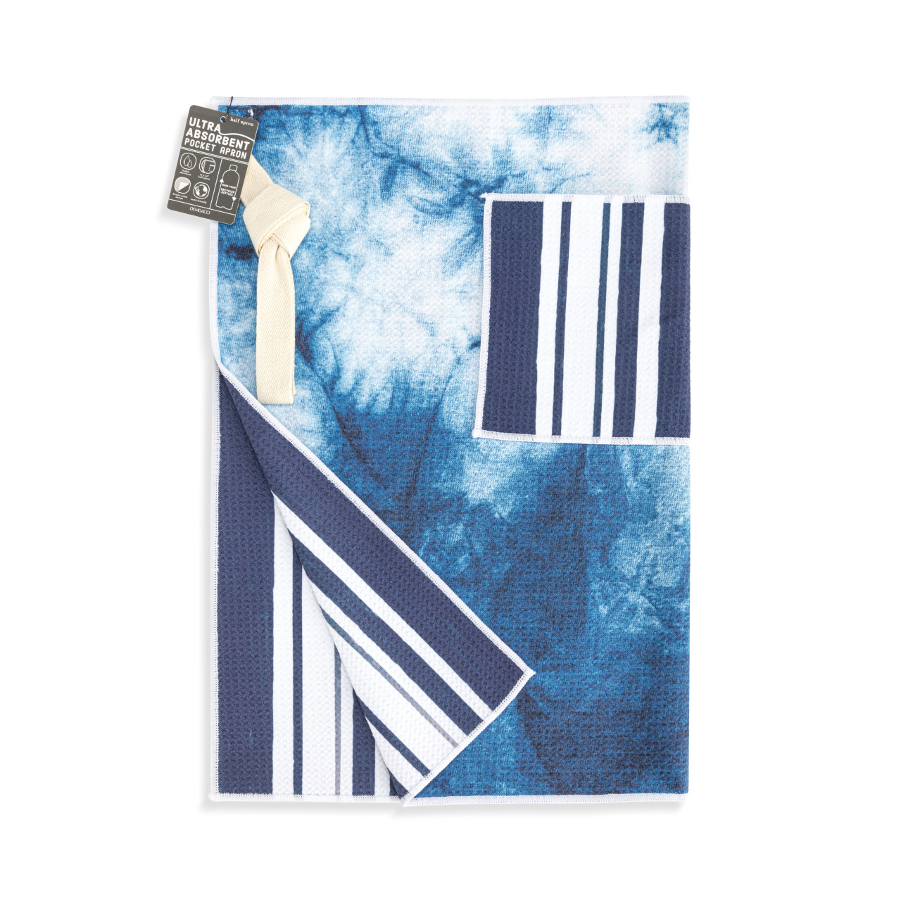 Indigo Absorbent Half Apron - 27x20in thumbnail