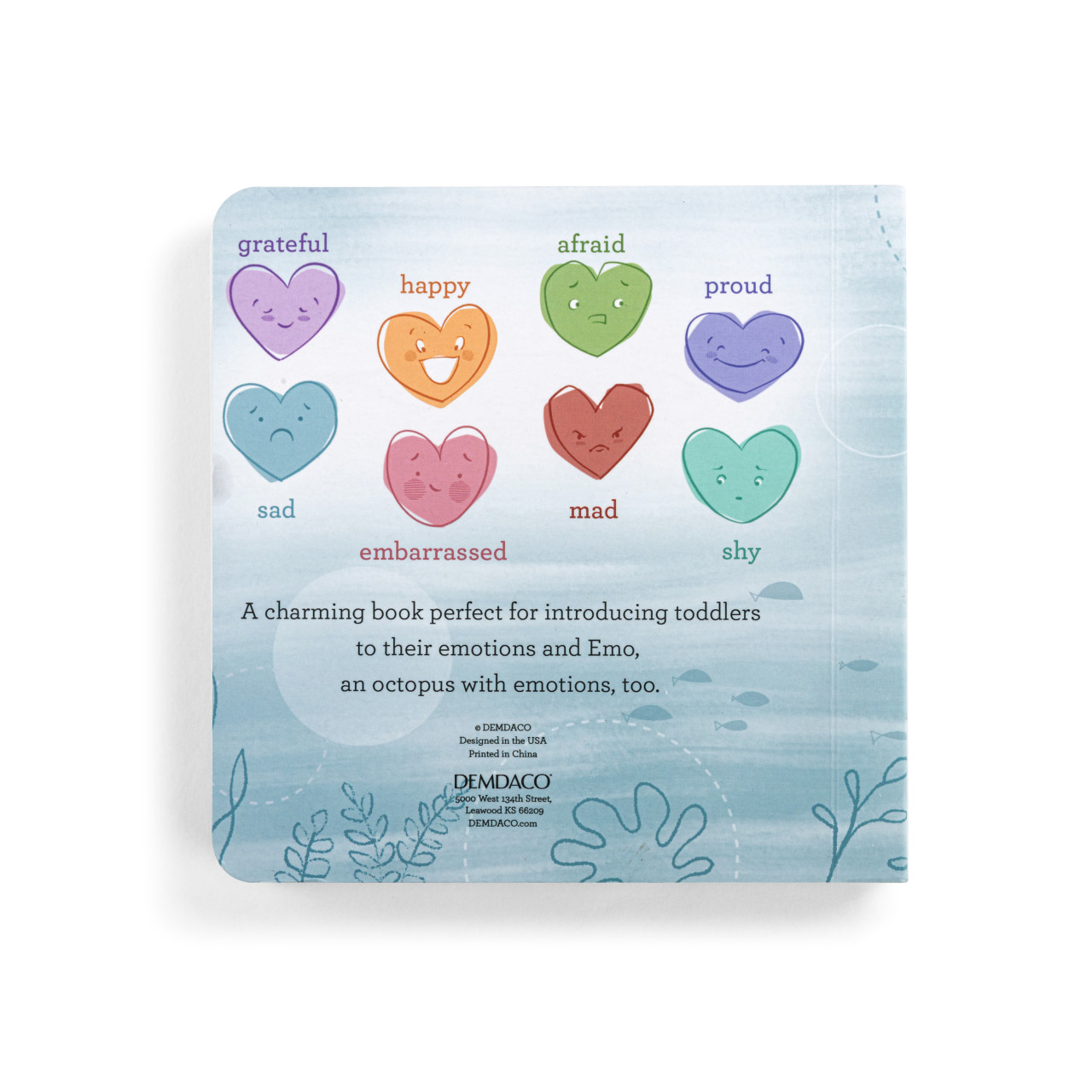 Emo the Emotional Octopus Board Book - 5x5in thumbnail