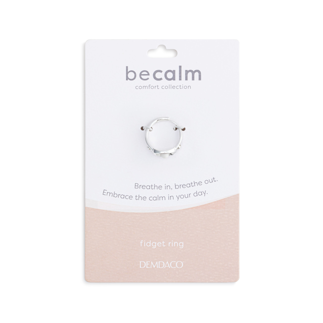 BeCalm Silver Beaded Ring - size 4 to 9 thumbnail