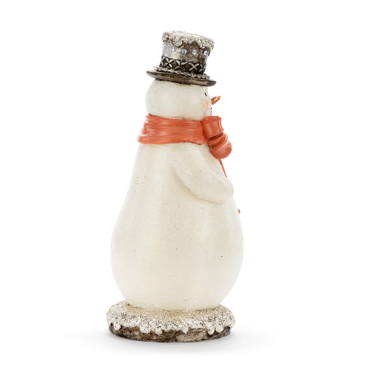 Snowman with Tree Sparkle Figure - 6.5x12in thumbnail