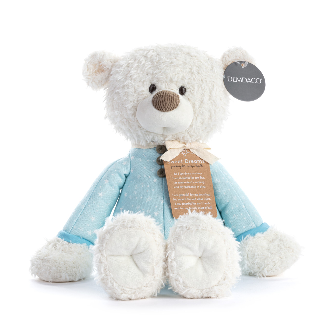 Sweet Dreams Blue PJ Bear - 14in thumbnail