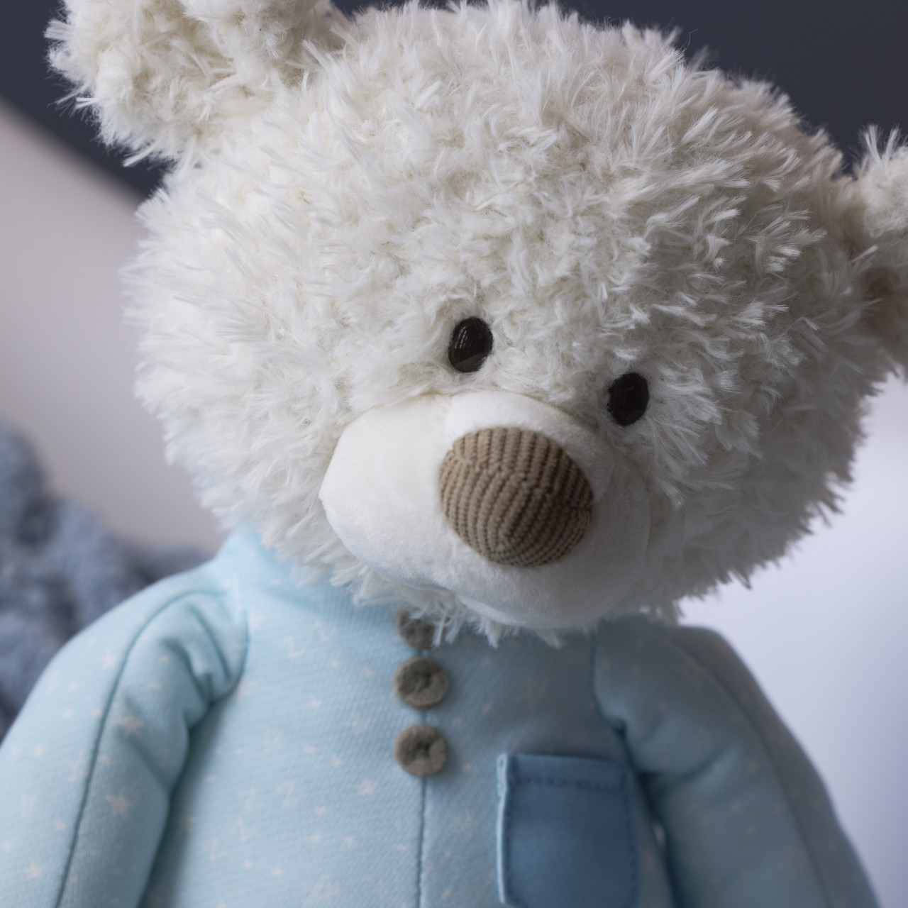 Sweet Dreams Blue PJ Bear - 14in thumbnail