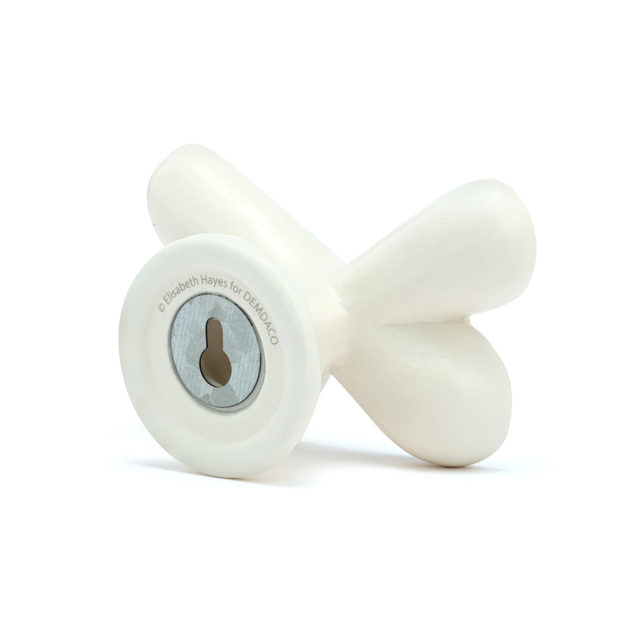 White and Gold Ceramic Butterfly Wall Hook - 4x3in thumbnail