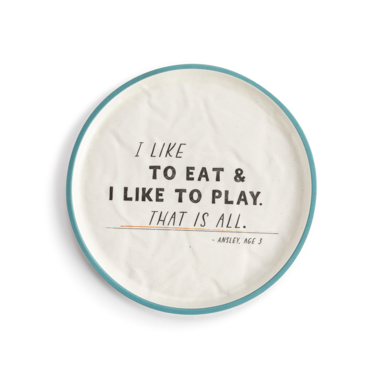 Live From Snack Time Eat & Play Melamine Plate - 8in thumbnail