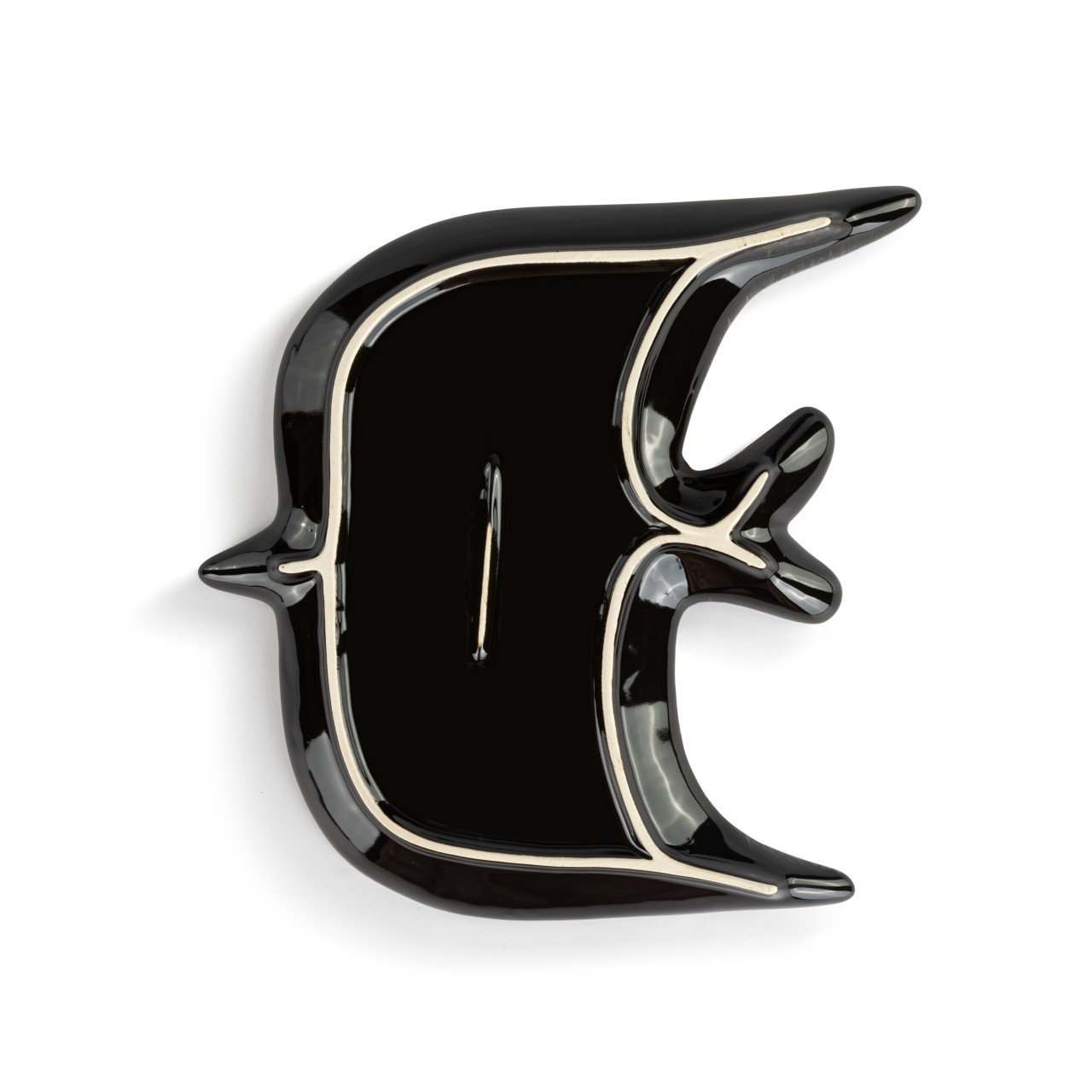 Textured Dark Blue Large Dove Dish - 9.5x10.5in thumbnail