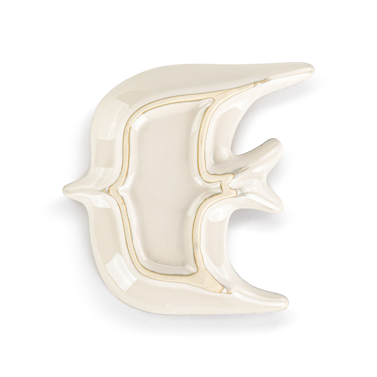 Textured Tan Mini Dove Dish - 4x4.5in thumbnail