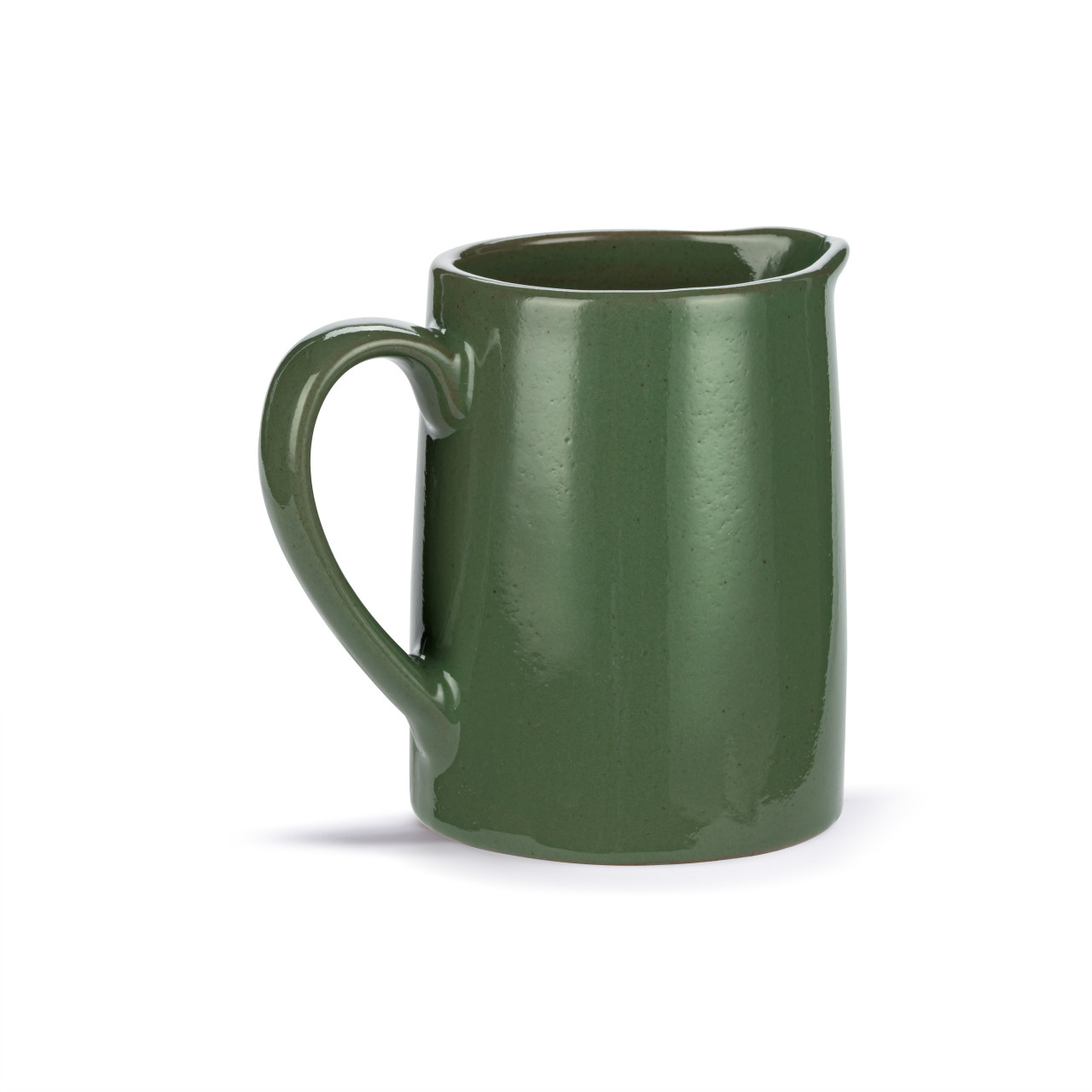 Green Pressed Floral Mini Ceramic Pitcher - 10oz thumbnail