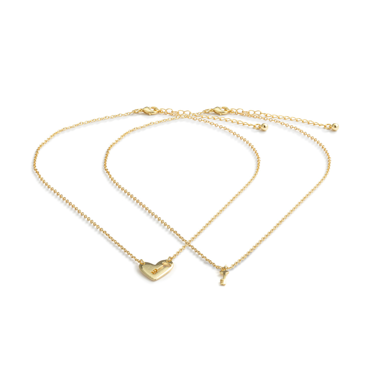 Sharing Kindness Necklace - Heart & Key 16in thumbnail