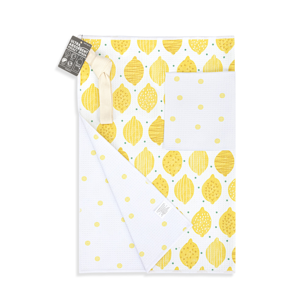 Lemons Absorbent Half Apron - 27x20in thumbnail