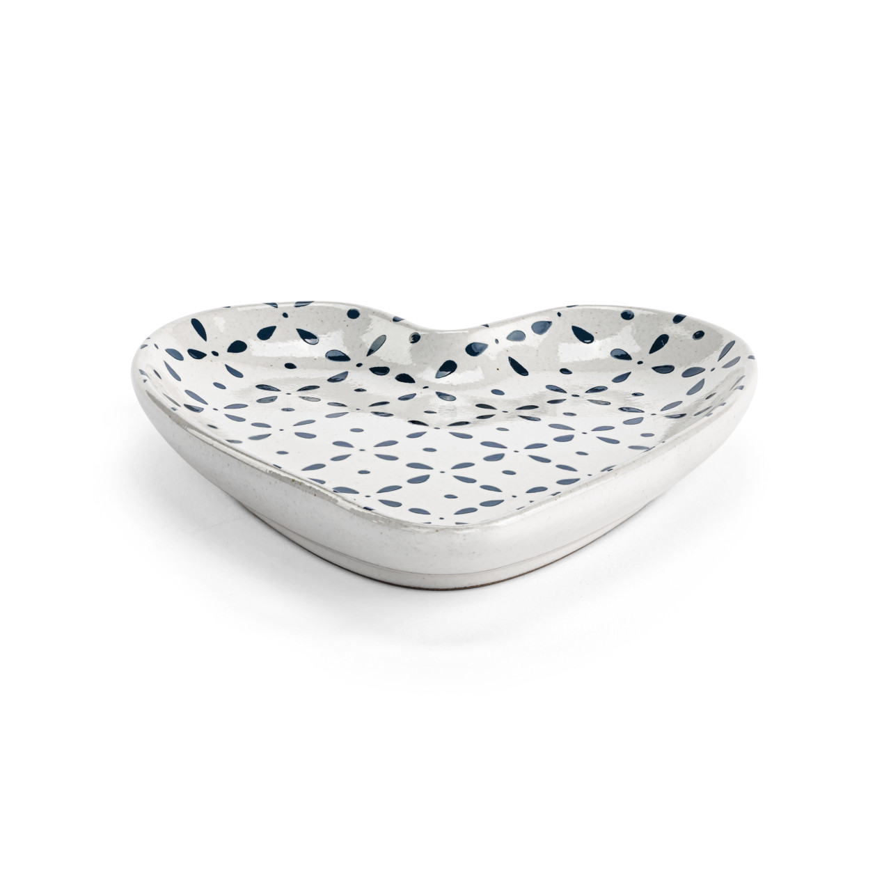 Blue Mosaic Heart Shaped Spoon Rest - 4.5x6.5in thumbnail