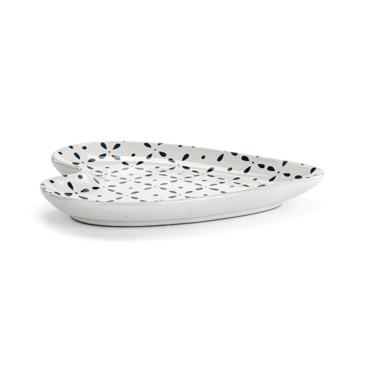 Blue Mosaic Heart Shaped Spoon Rest - 4.5x6.5in thumbnail