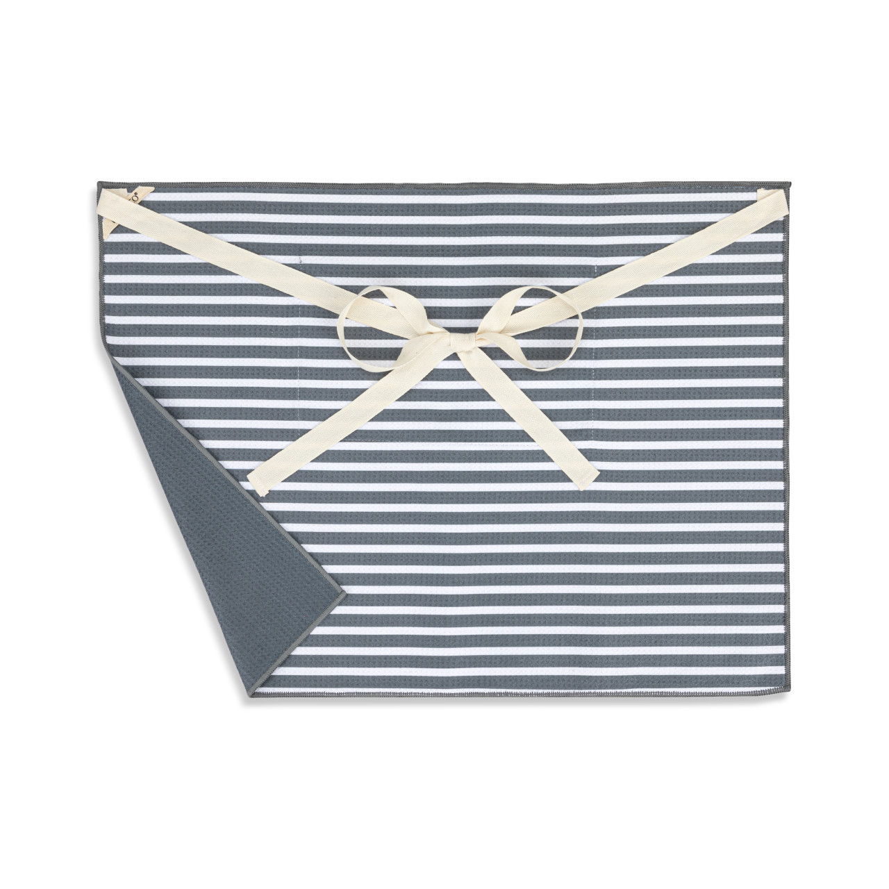 Grandpa's Grill Men's Grey Absorbent Half Apron - 27x20in thumbnail