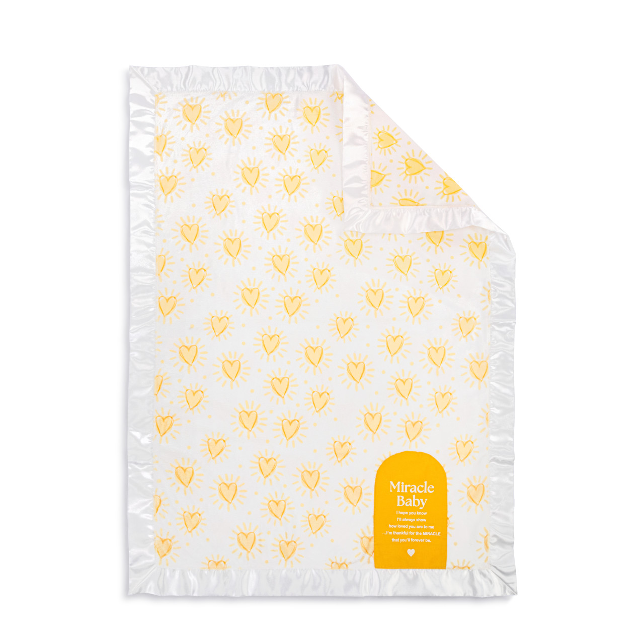 Miracle Baby Sunshine Hearts Blanket - 30x40in thumbnail